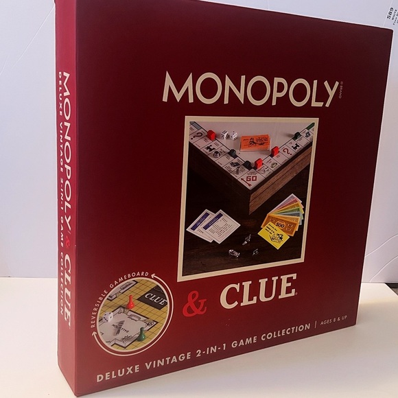 Monopoly & Clue Deluxe Vintage Game Collection - Picture 1 of 9
